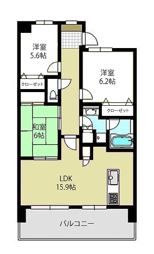 ダイアパレス高崎東町間取り