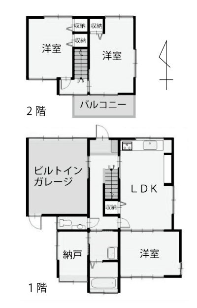 稲荷町間取り図