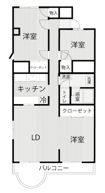 セントラルハイツ間取り図