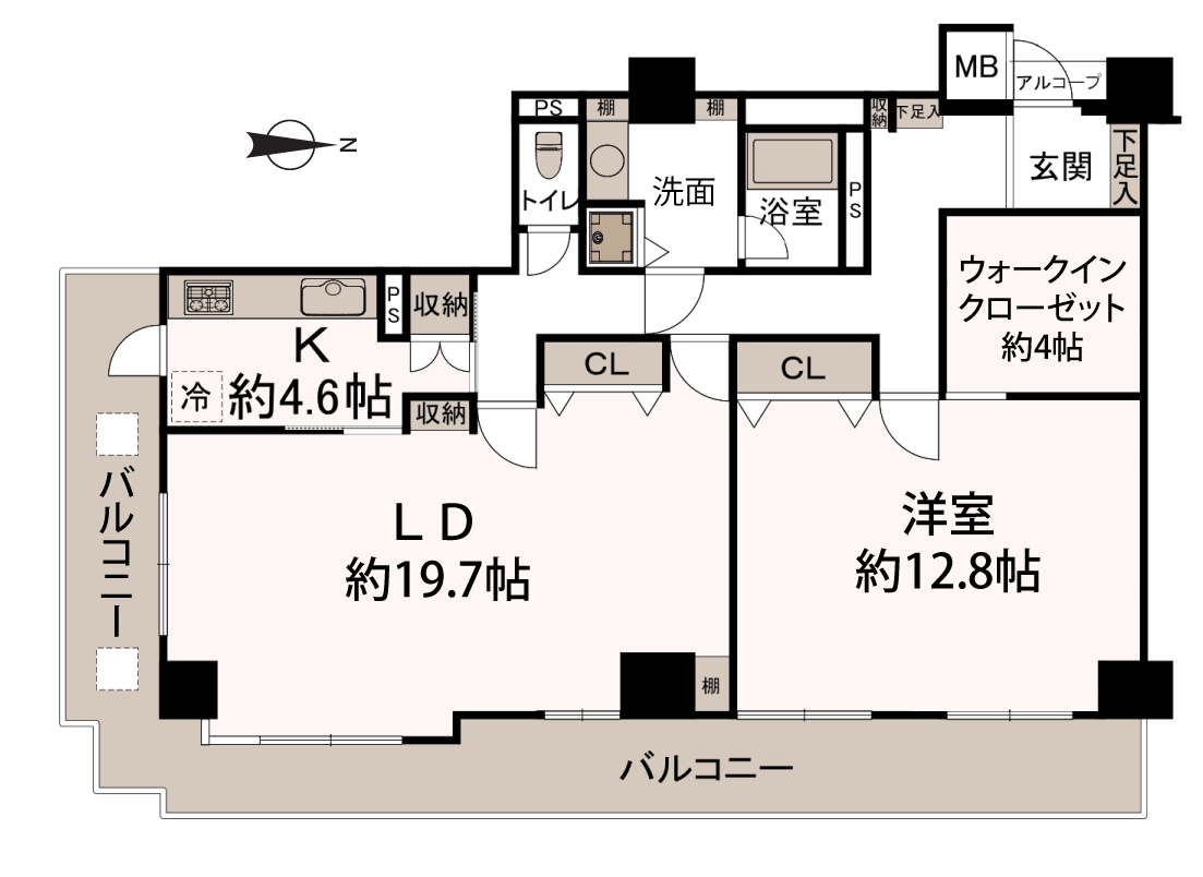 ツインシティヴェール高崎　間取り