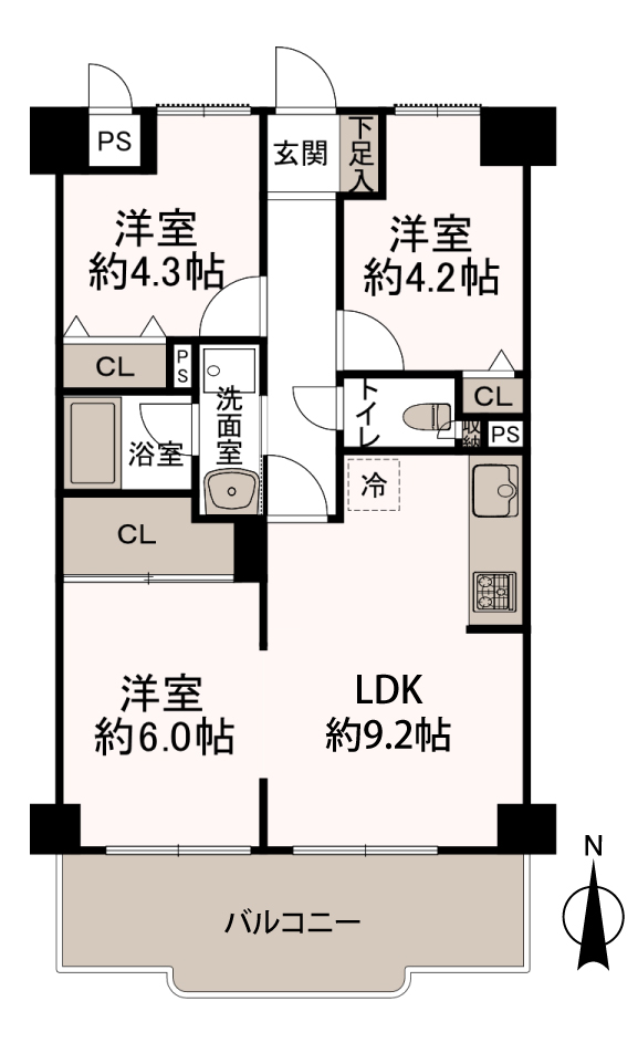 藤和シティコープ高崎　間取り図