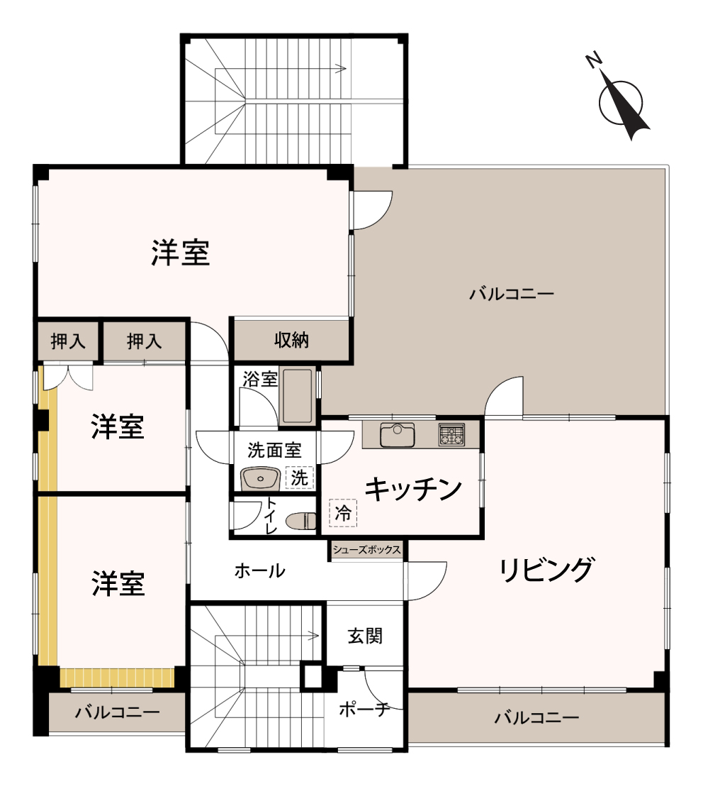 高崎市本郷町　間取り